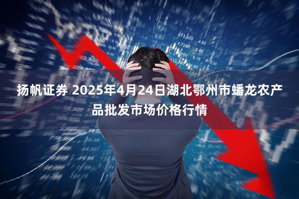 扬帆证券 2025年4月24日湖北鄂州市蟠龙农产品批发市场价格行情
